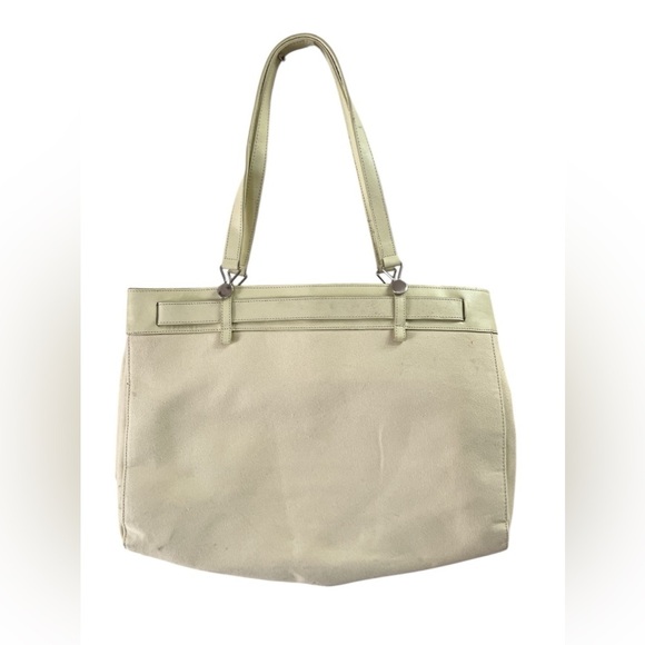 Vintage denim ivory western shoulder purse - Picture 3 of 5